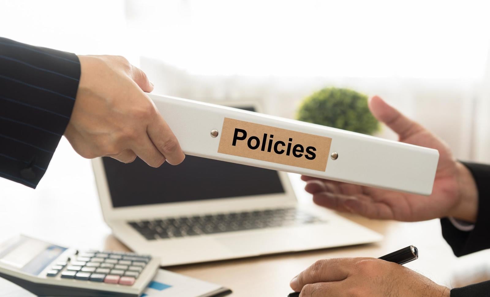 Policies - only useful as part of an integrated system, not as a binder of documents