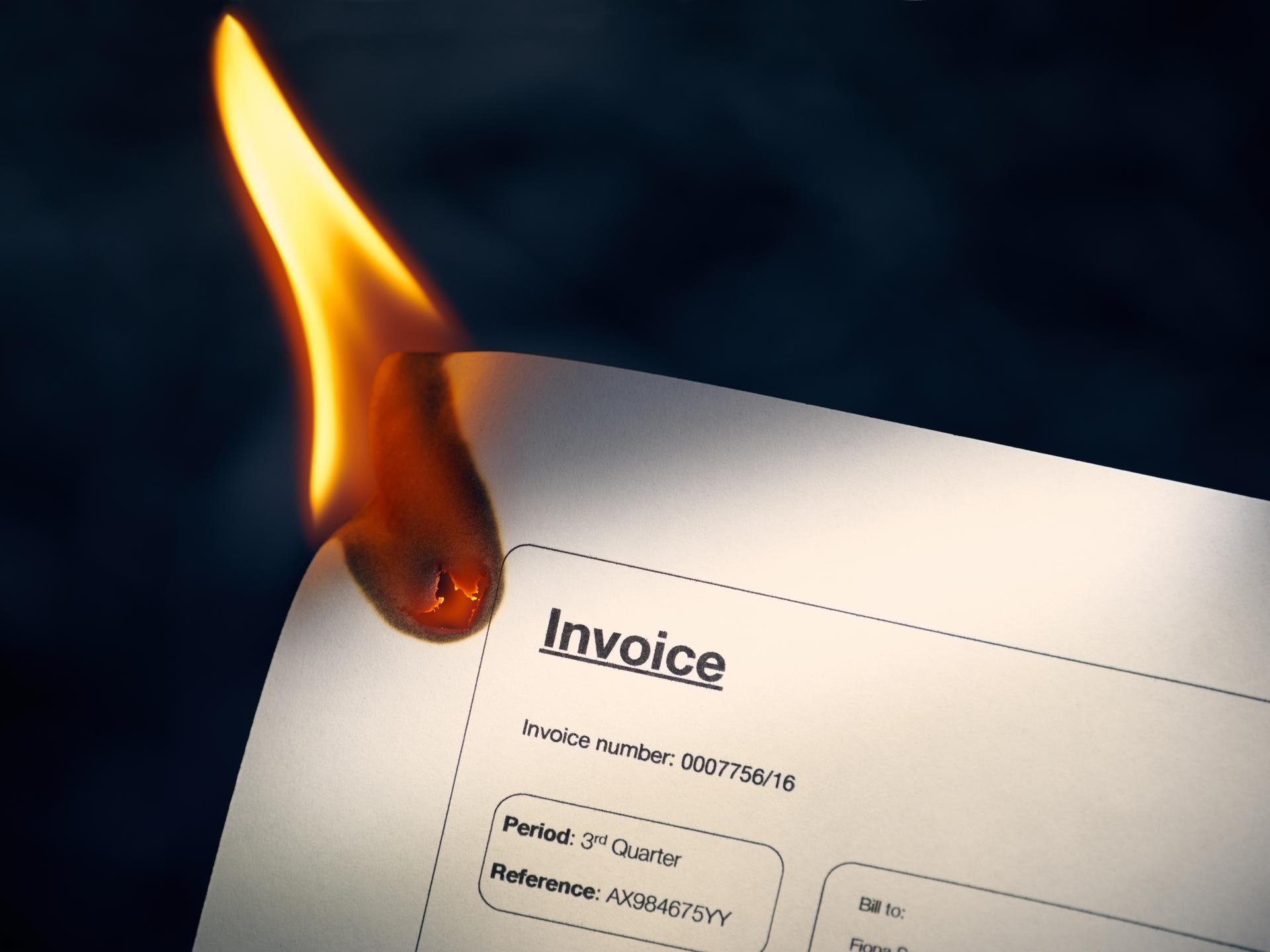 Invoices are customer facing documents - don't burn your trust