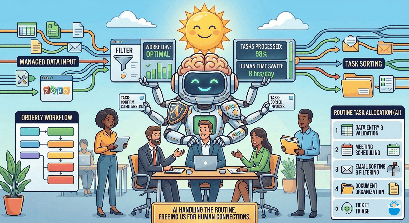 AI's purpose is to free humans to deal with other humans